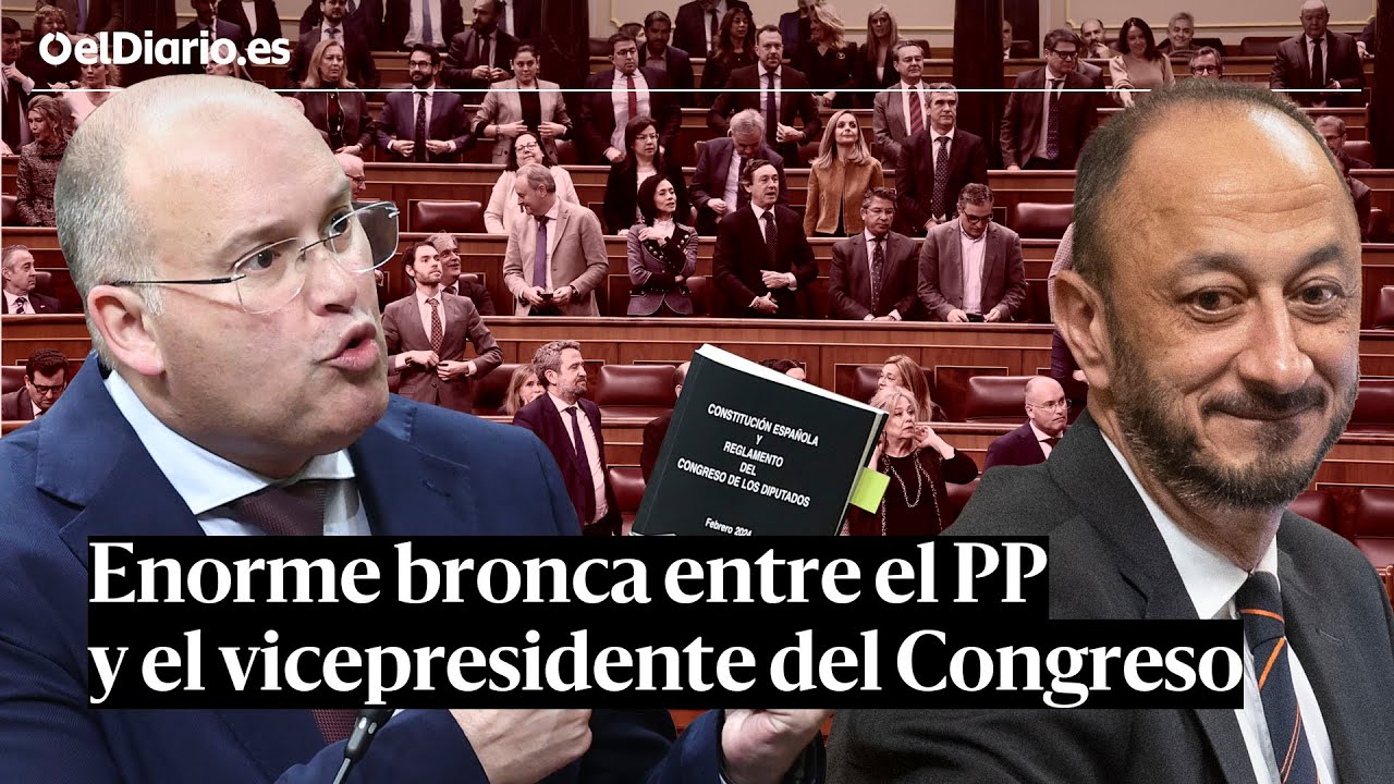 ENORME BRONCA entre el PP y el VICEPRESIDENTE del Congreso
