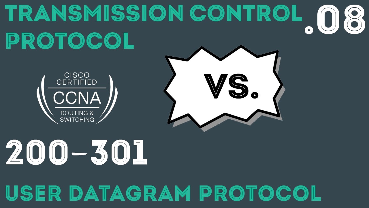 Cisco - CCNA Certification 200-301 -  TCP Vs UDP .08