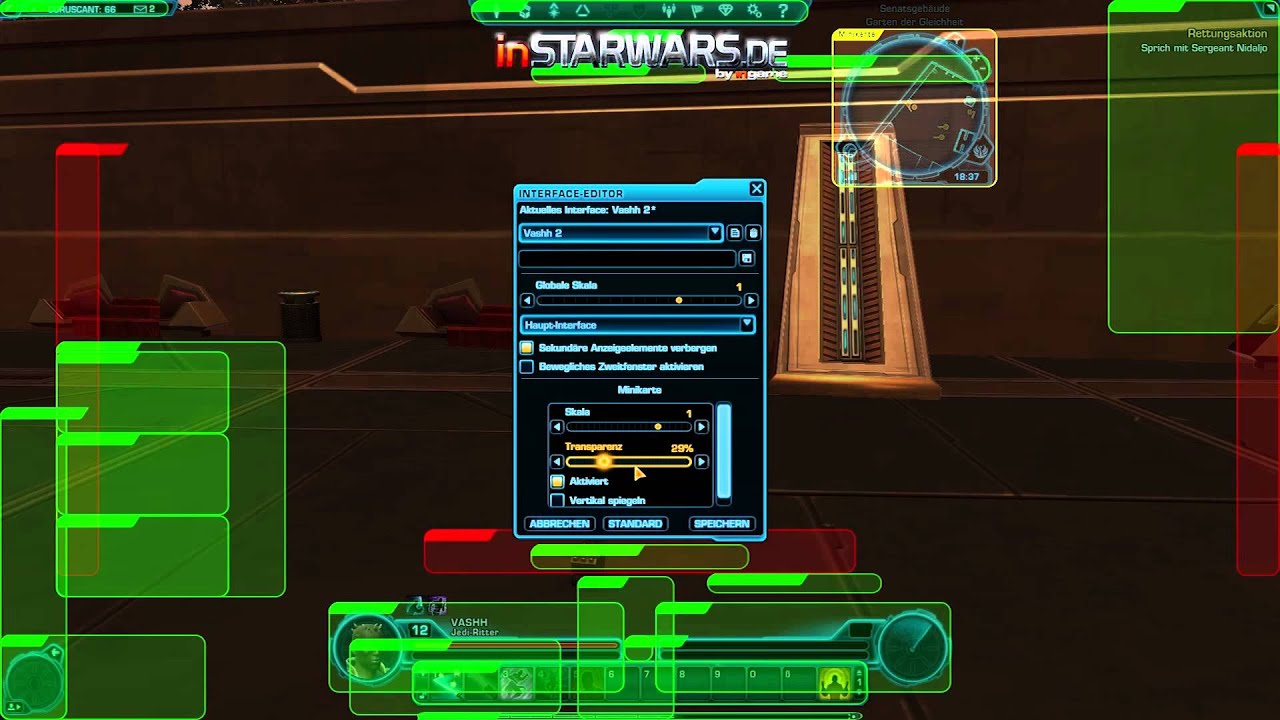 SWTOR - Preview Interface Customization 1.2 (german)