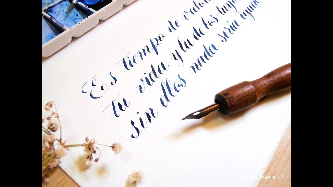 Acuarelas para caligrafía - ¿cómo usarlos?