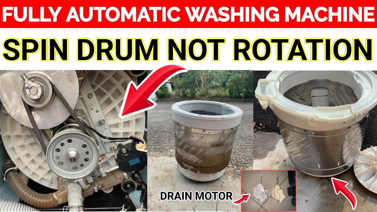 fully automatic washing machine spin Drum not rotation, lg spin not run in fully washing machine ###