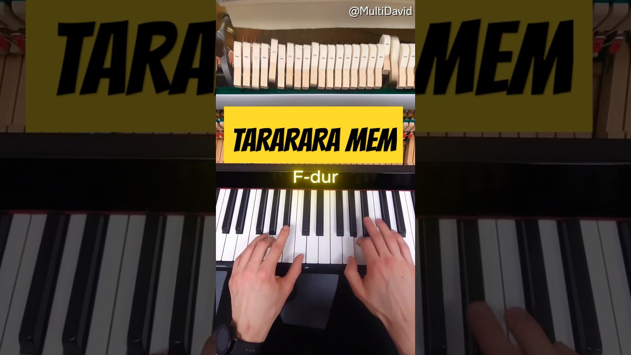 Tarararara piano tutorial #tarara #tararara #tarararara