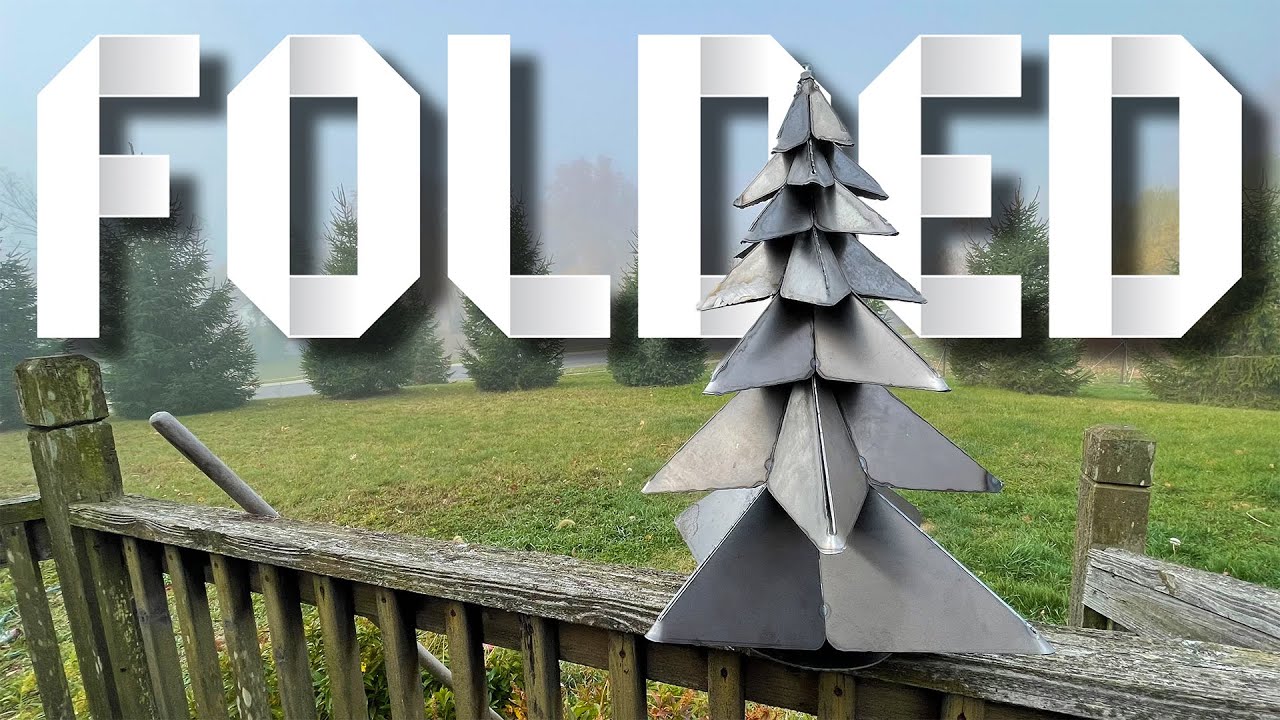 Plasma Cutting with Patterns | Folded Steel Tree