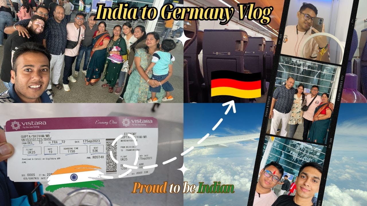 Finally made my INDIA TO GERMANY VLOG | Dream come true | Complete journey