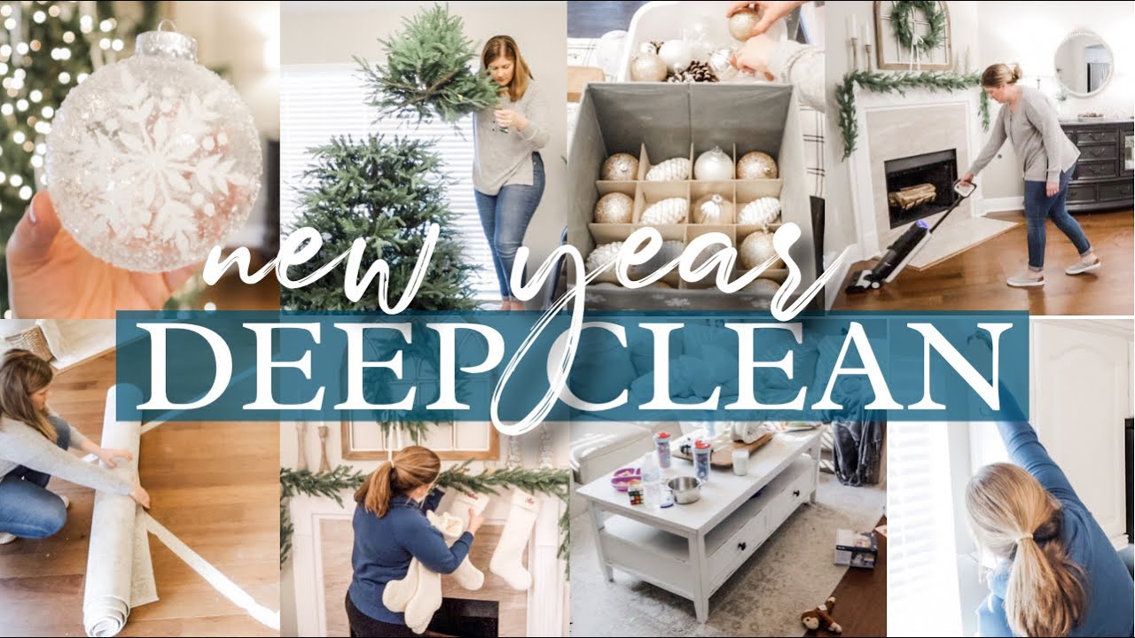 2022 DEEP CLEAN + UNDECORATE | Clean Your Way To Calm | Extreme Cleaning Motivation