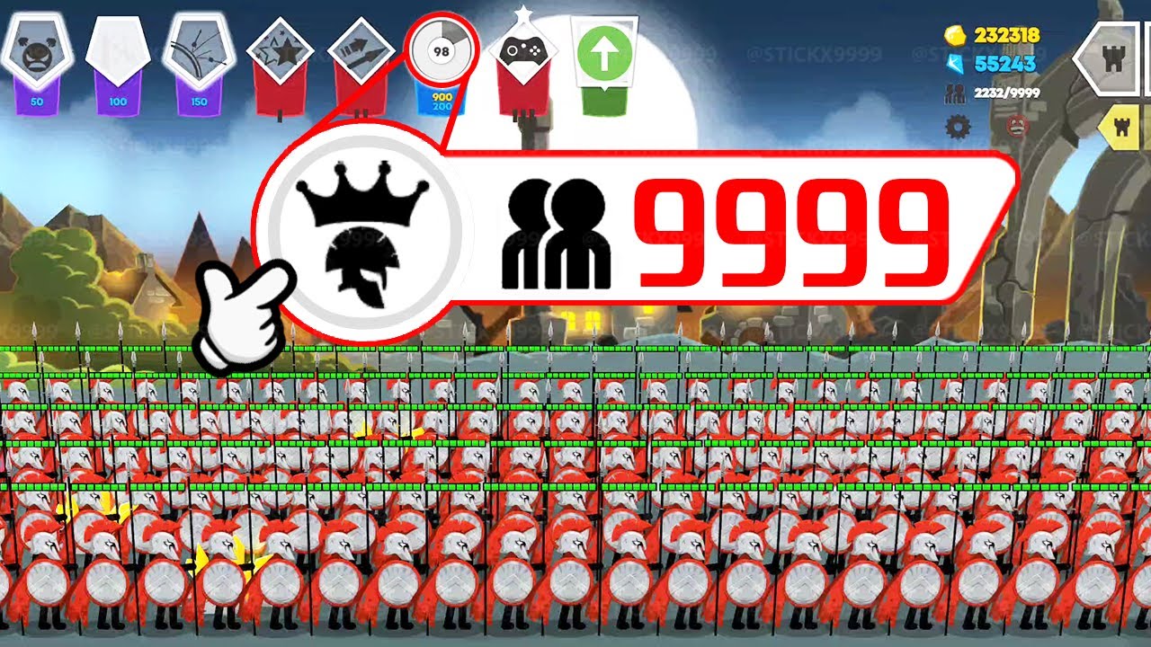 A Spectacle of Power: 9999 Atreyos Unleashed ⚔️ Stick War Saga MOD 💥 Stickx9999