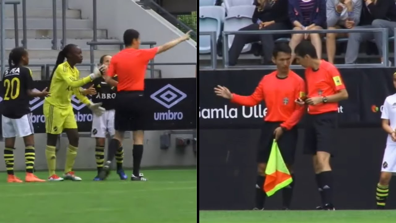 Referee situation: Goal allowed after discussion with assistant referee