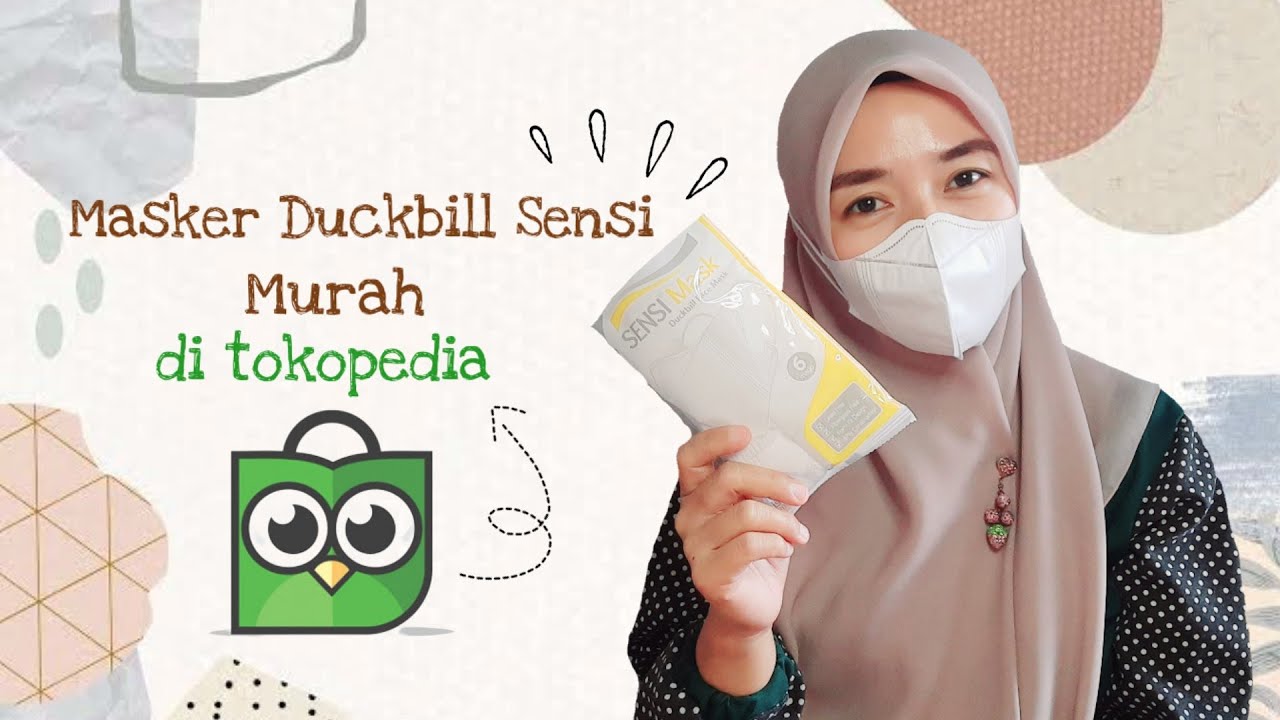 REVIEW MASKER DUCKBILL SENSI TERMURAH DI TOKOPEDIA