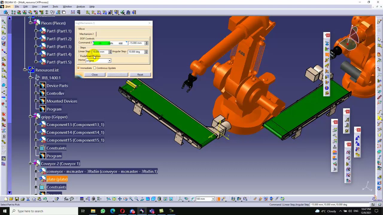 Conveyor programare