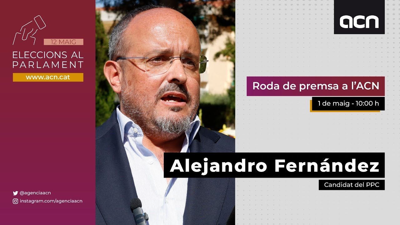 Roda de premsa a l'ACN d'Alejandro Fernández