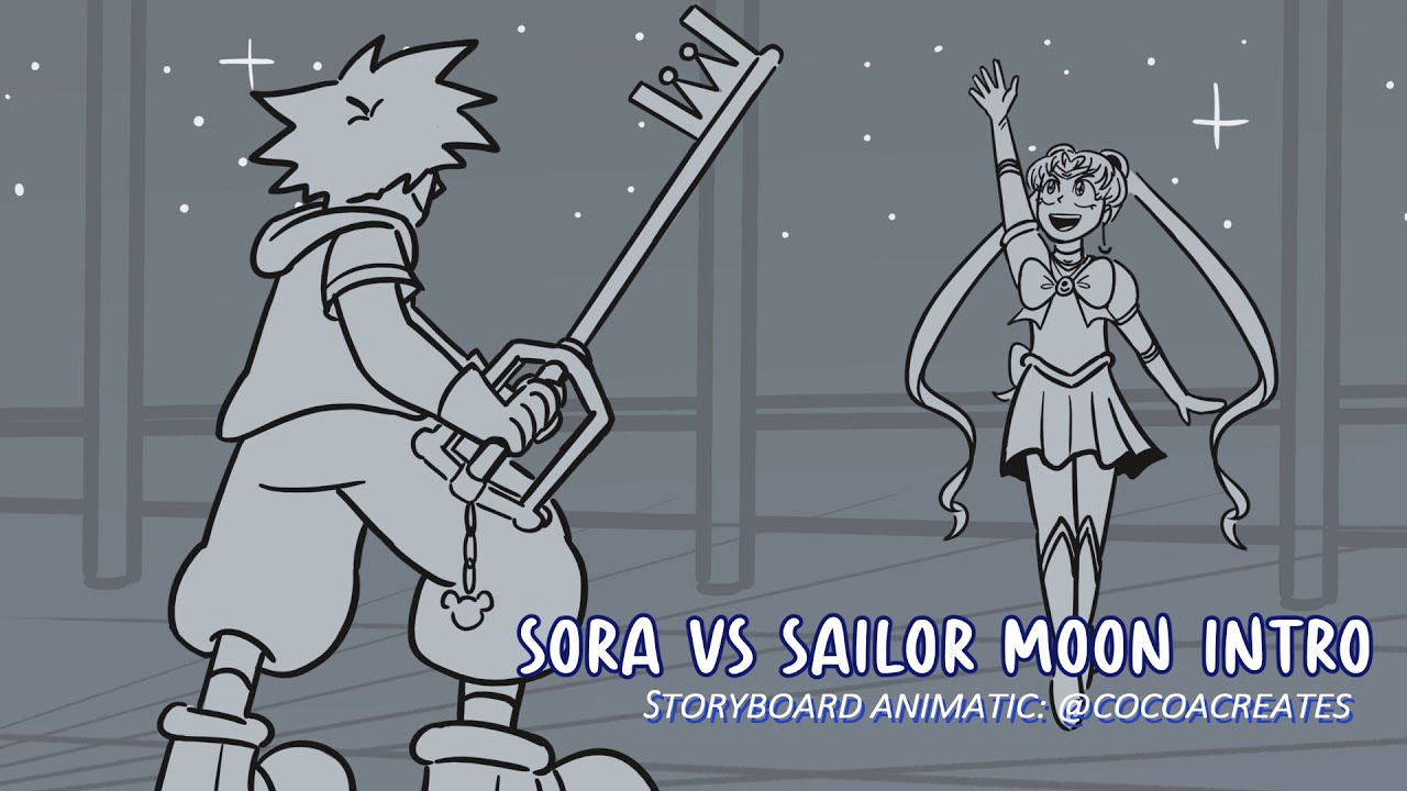 Sora vs Sailor Moon Storyboard Intro Animatic