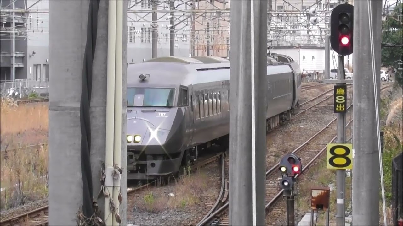 JR九州　鹿児島車両センターから発車まで 787系特急きりしま14号鹿児島中央駅～宮崎駅（6014M）  鹿児島車両センター前　＆  アミュプラザ鹿児島西駐車場　撮影日2026 3 7