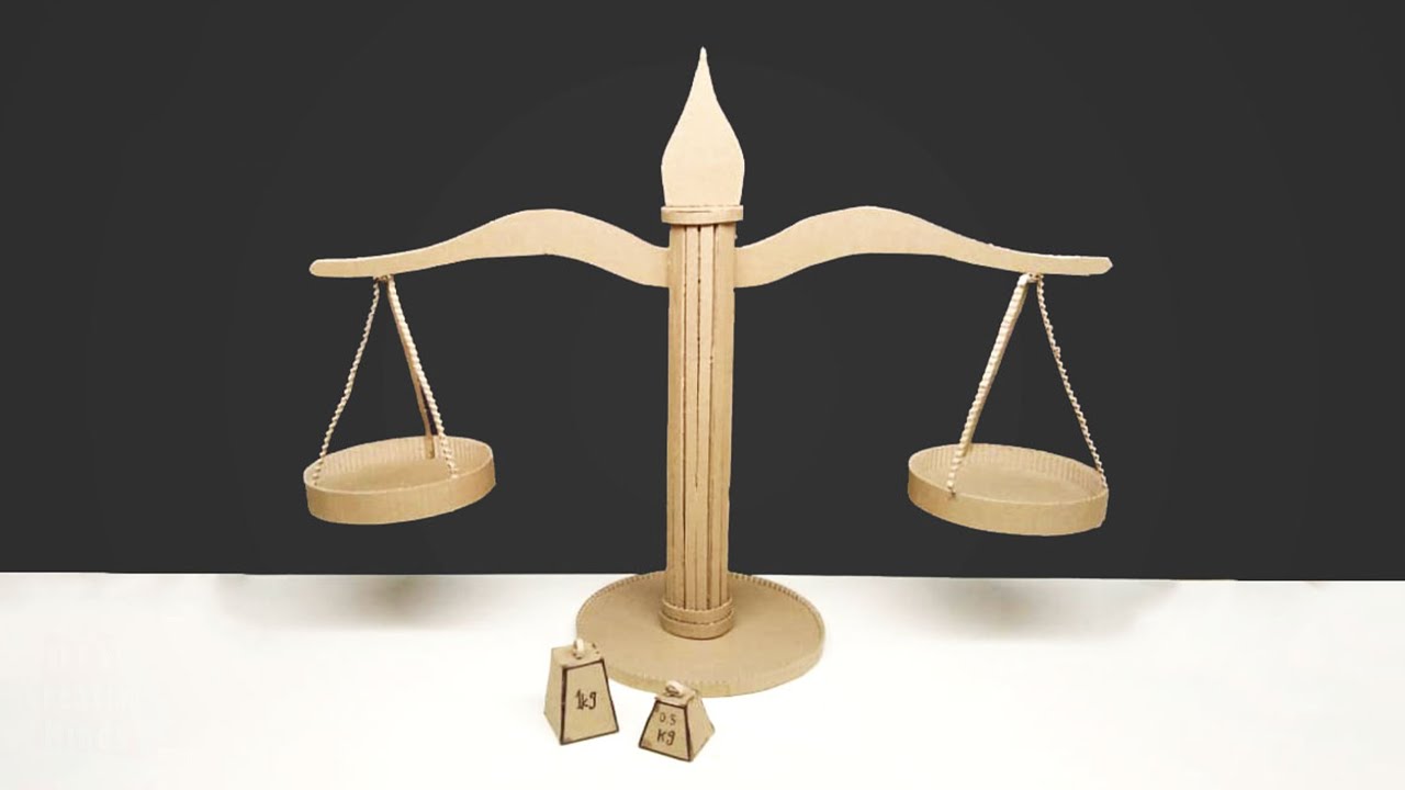 How to Make Balance Scale | cardboard craft ideas