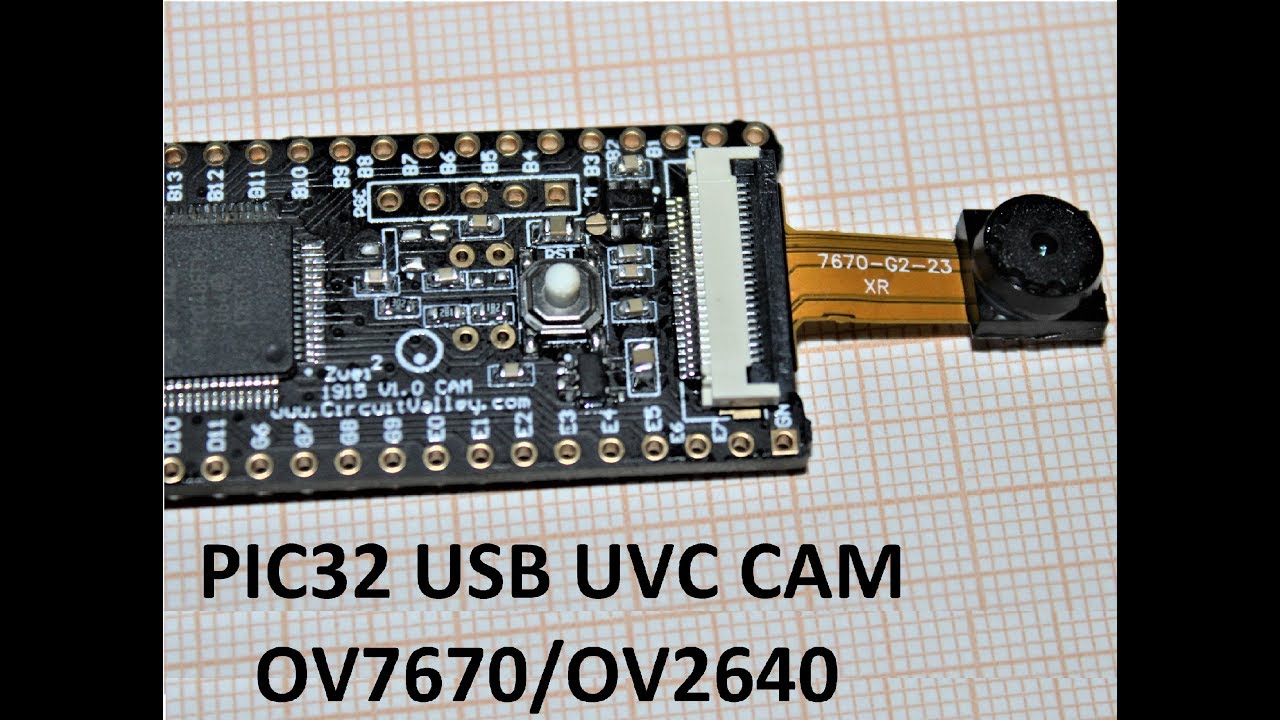 OpenSource DIY USB Webcam: OV7670/OV2640 Interfacing with PIC32, USB Video Class UVC Implementation