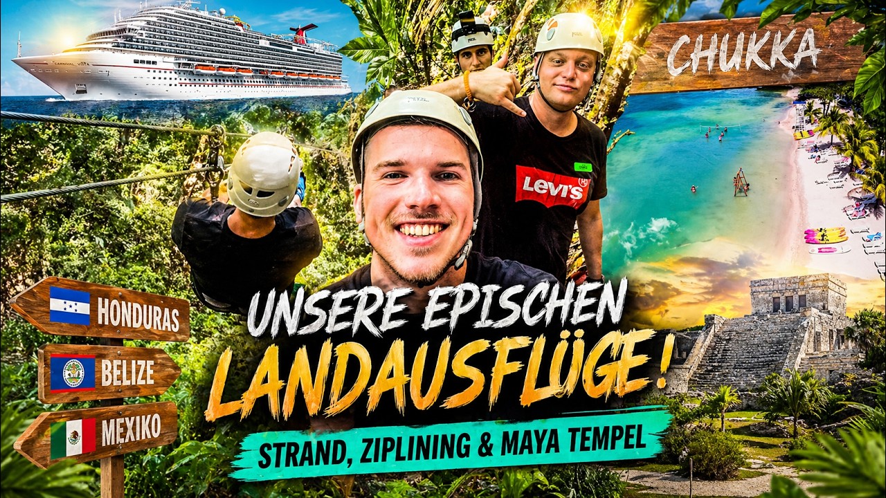 Adrenalinrausch in Mittelamerika. Unvergessliche Momente in 3 Ländern I #carnivalcruise Vlog 2