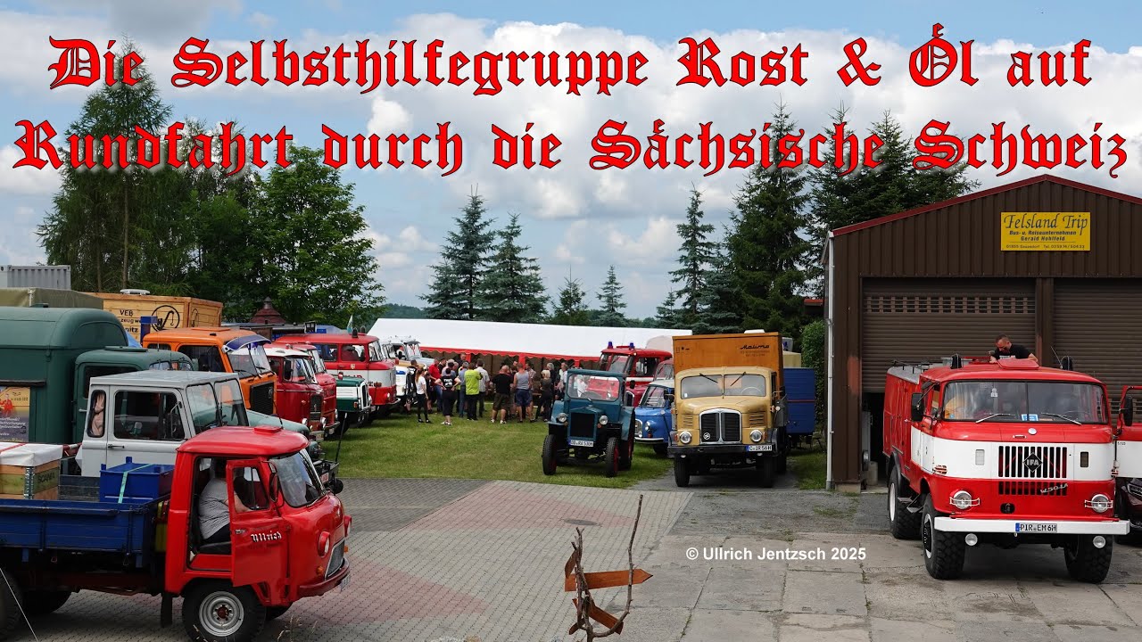 Die Selbsthilfegruppe Rost & Öl auf Rundfahrt durch die Sächsische Schweiz 2025