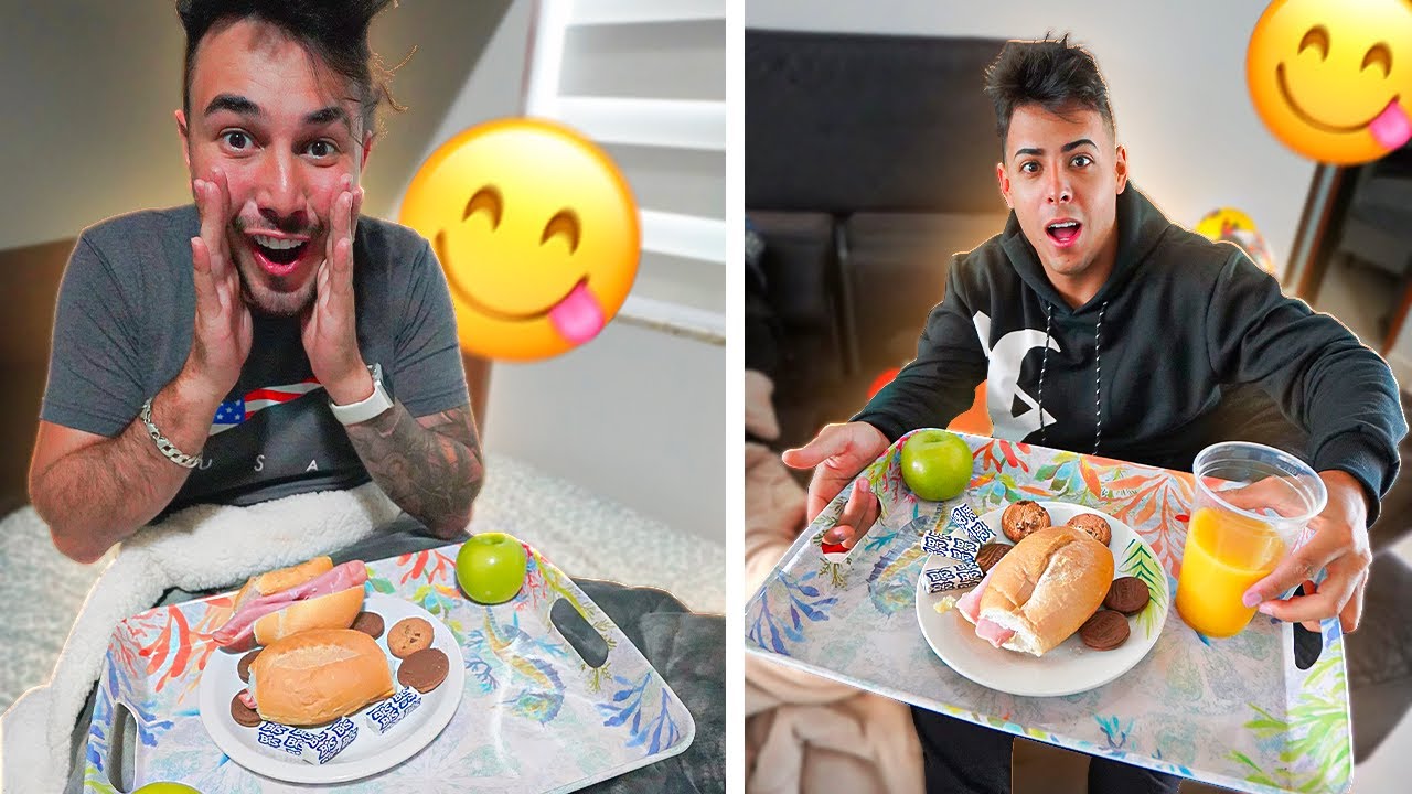 PREPAREI UM CAFÉ DA MANHÃ NA CAMA PARA OS MEUS AMIGOS 😋