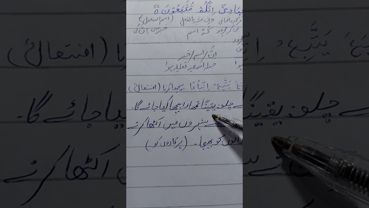 Grammatical analysis of surah Shuraa ayat 51-52-53-54