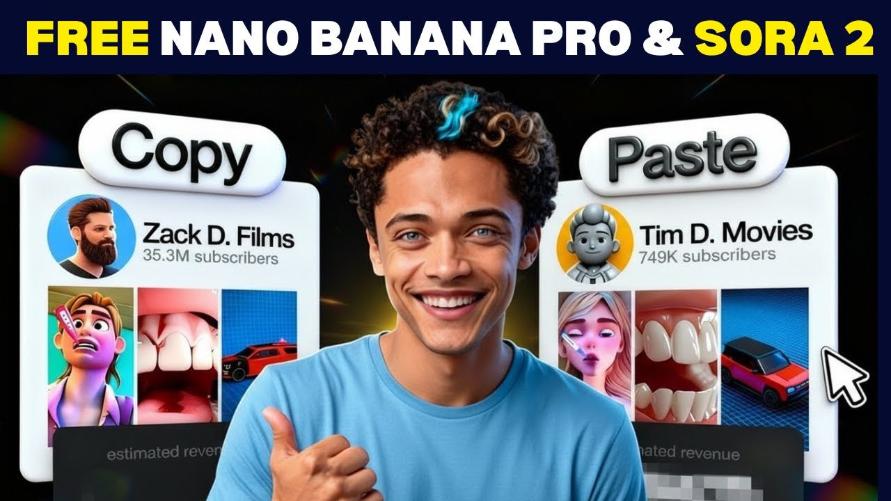 Как сделать вирусные шорты в стиле Зака ​​Ди БЕСПЛАТНО с помощью Nano Banana Pro и Sora 2