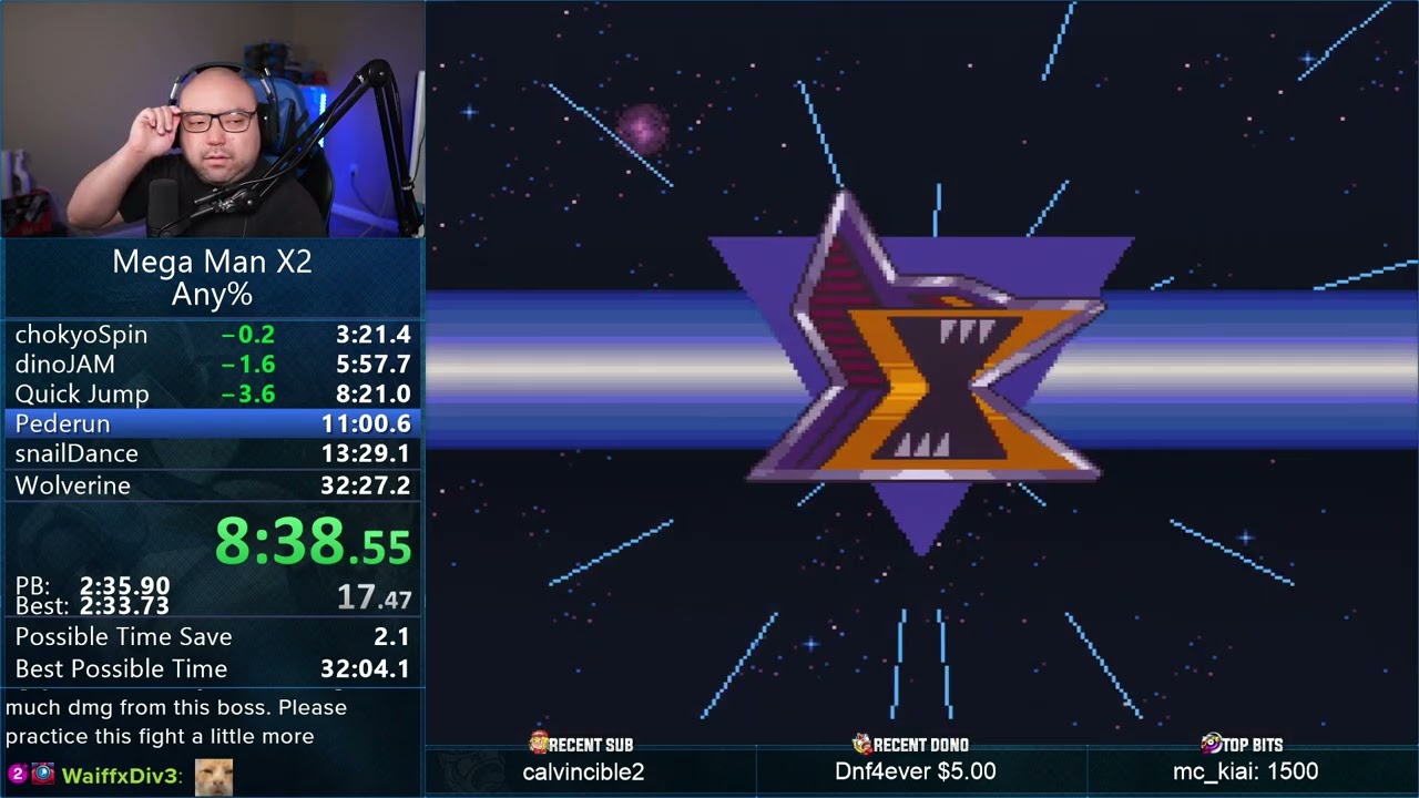 Mega Man X2 Speedrun за 32:25 (бывший мировой рекорд)
