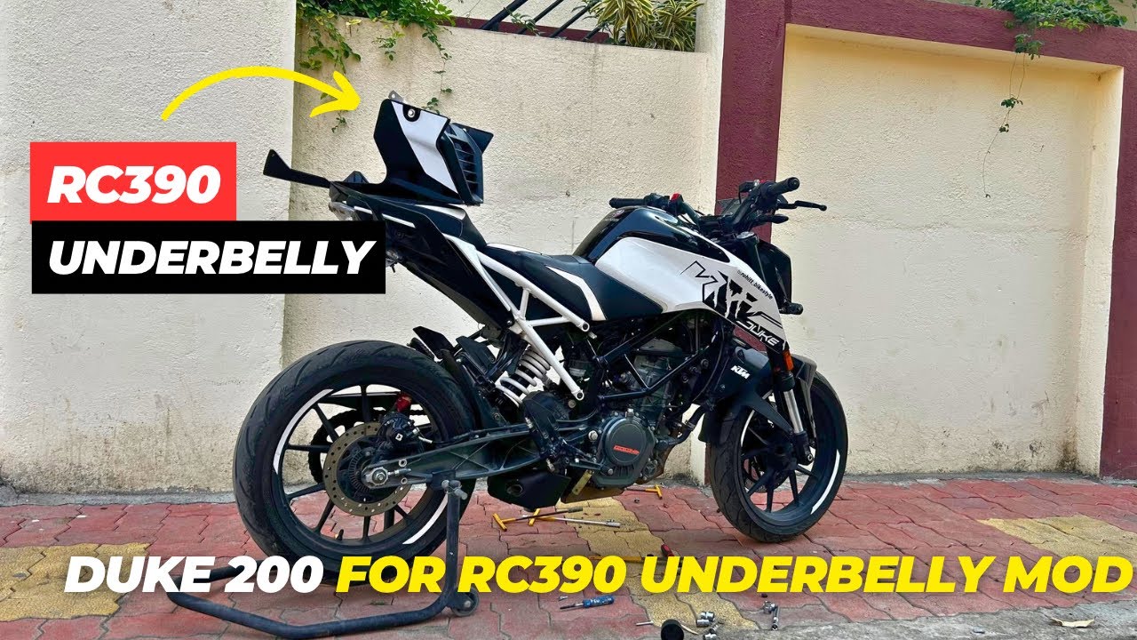 This RC 390 Underbelly Fits ALL Gen 2 Dukes 😱 | Duke 125–390 #duke390 #ktmrc390 #youtbeshort 