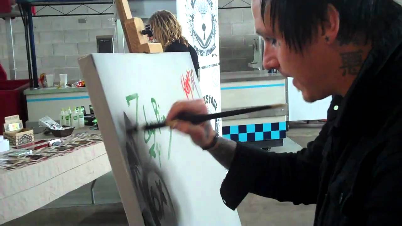 Jacoby of Papa Roach creates art for CREAM
