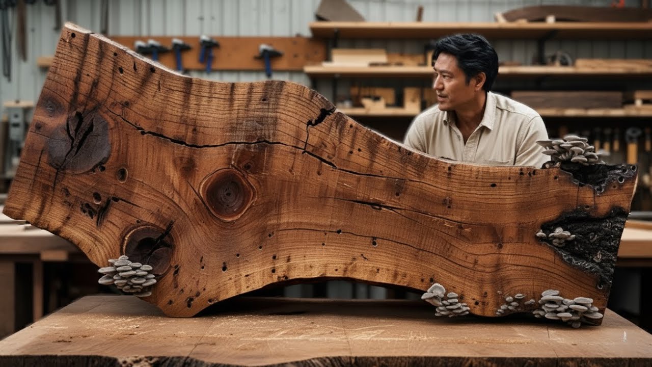 Turning Old Wood into a Masterpiece &ndash; Crafting a Rustic Handmade Table with Irresistible Charm