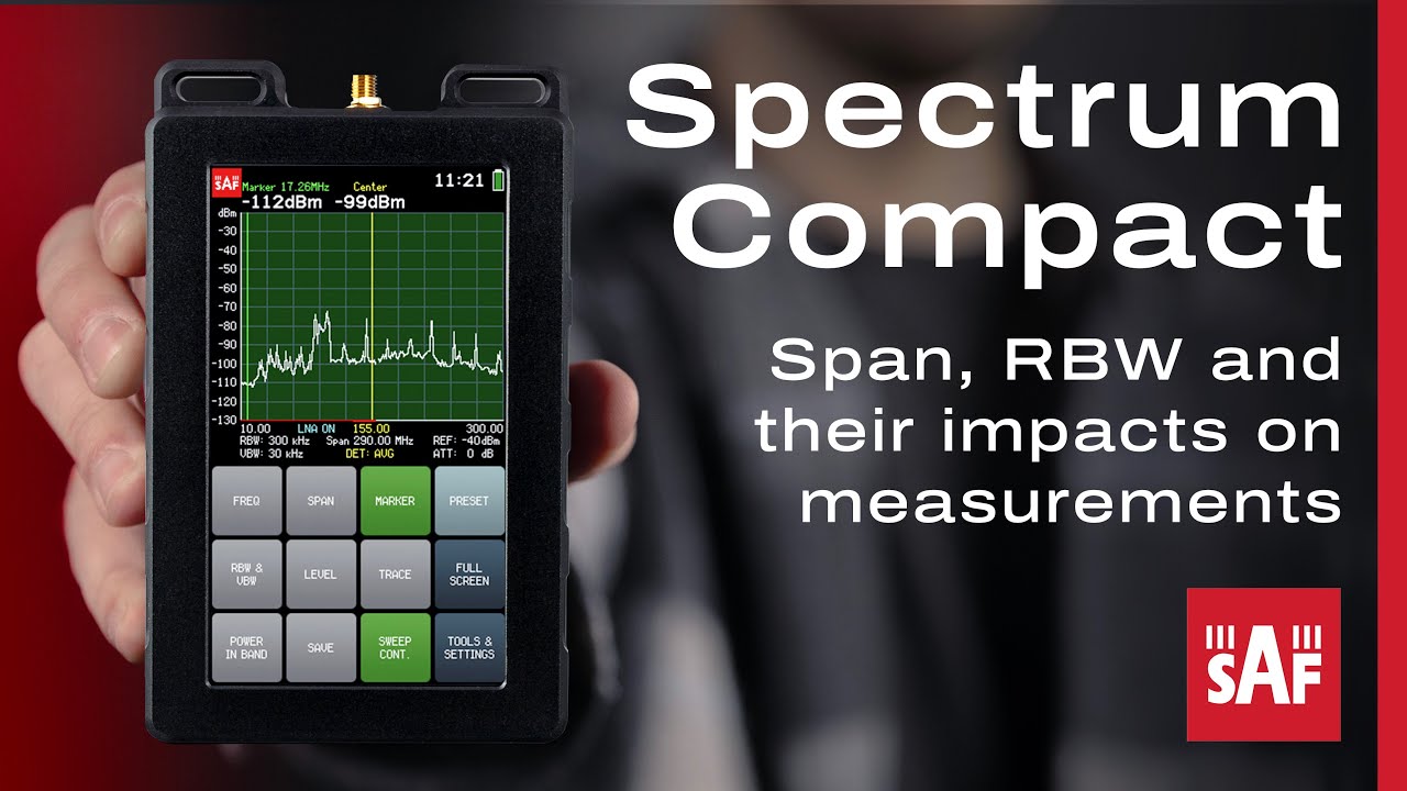 Spectrum Compact: How to change span and RBW on Spectrum Compact analyzer