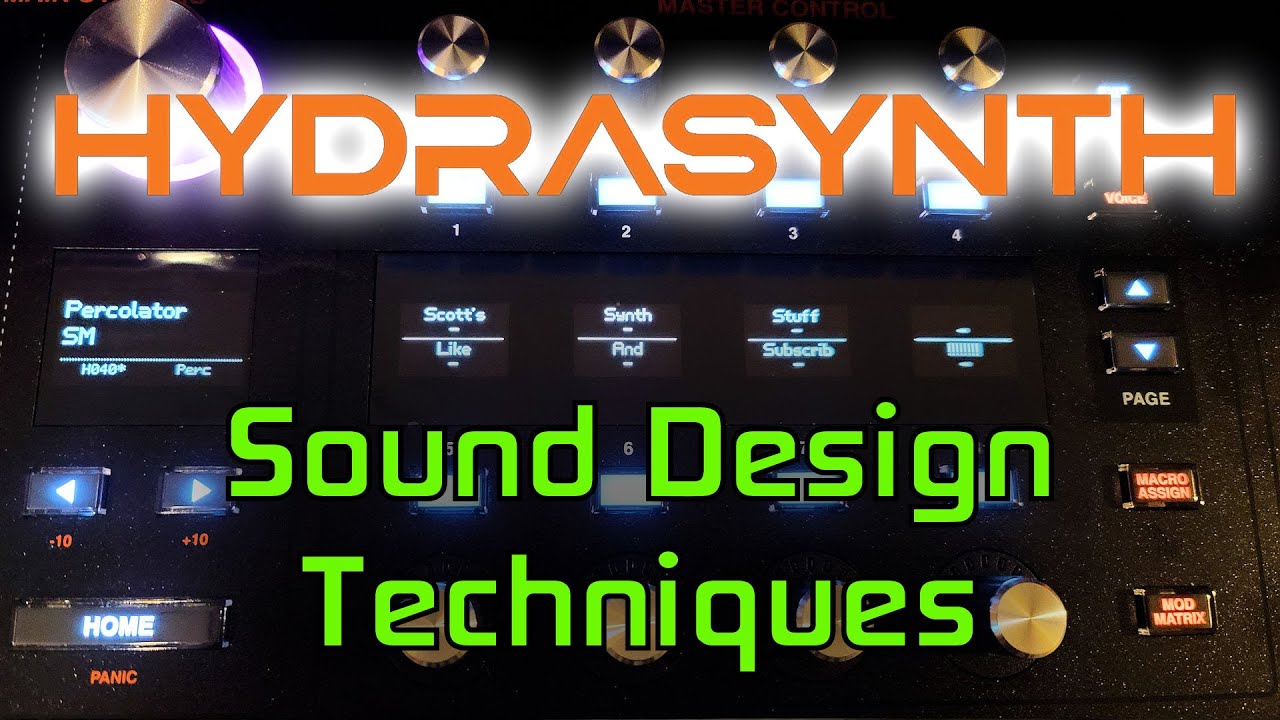 Методы звукового дизайна на Hydrasynth