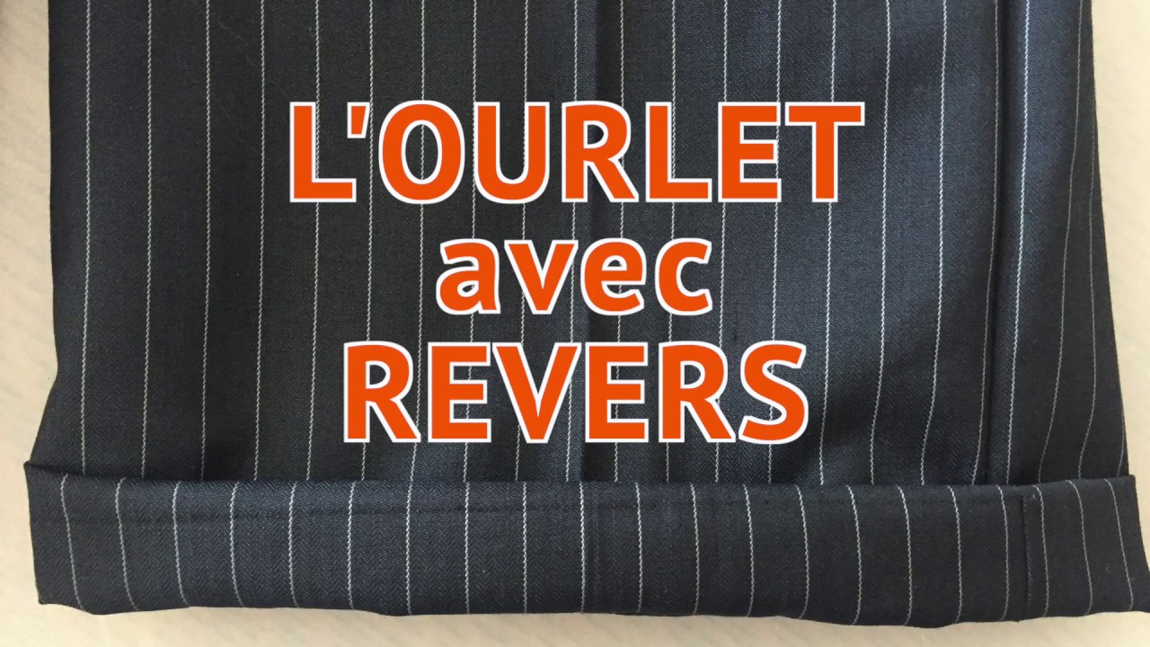 ❇️ COMMENT FAIRE UN OURLET DE PANTALON AVER REVERS 👍 | Cours de couture facile