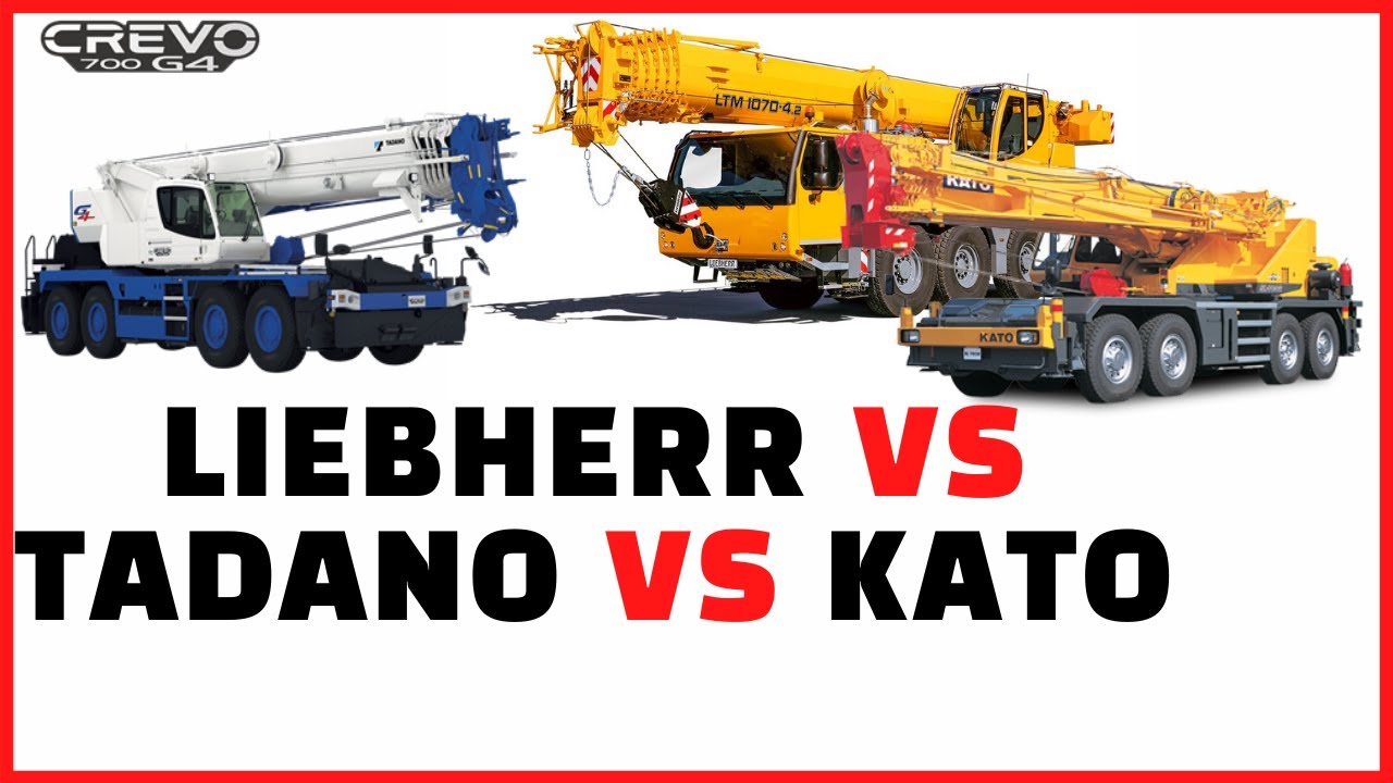 LIEBHERR VS TADANO VS KATO / 립헬 타다노 카토 크레인 비교. #LTM1070-4.2 #GR700N #SL700R Crane
