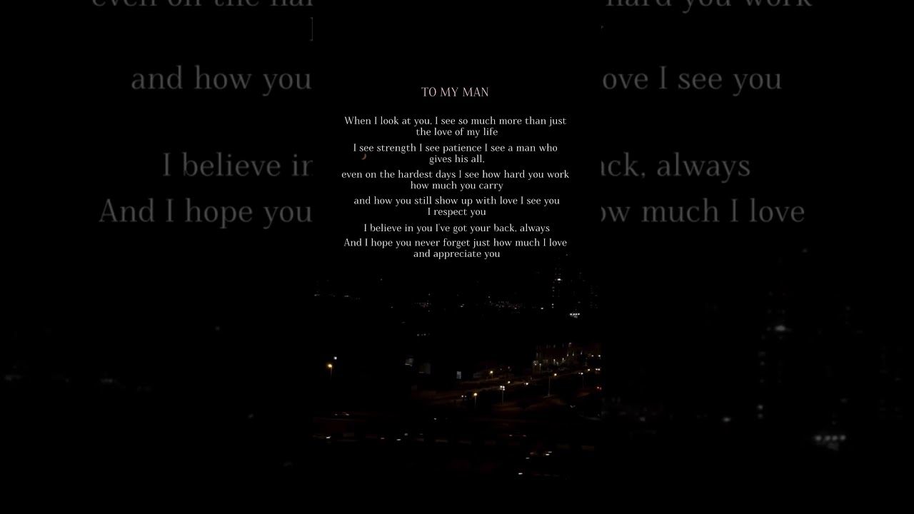 To My Man 💕 | Deep Love Quotes for Him