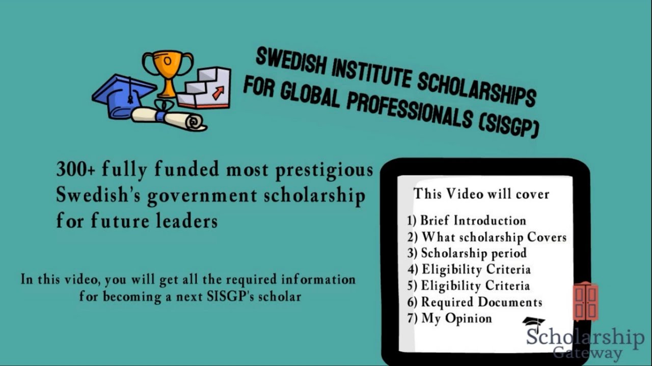 Swedish Institute Scholarships for Global Professionals SISGP | Sweden Scholarship | Study in Sweden