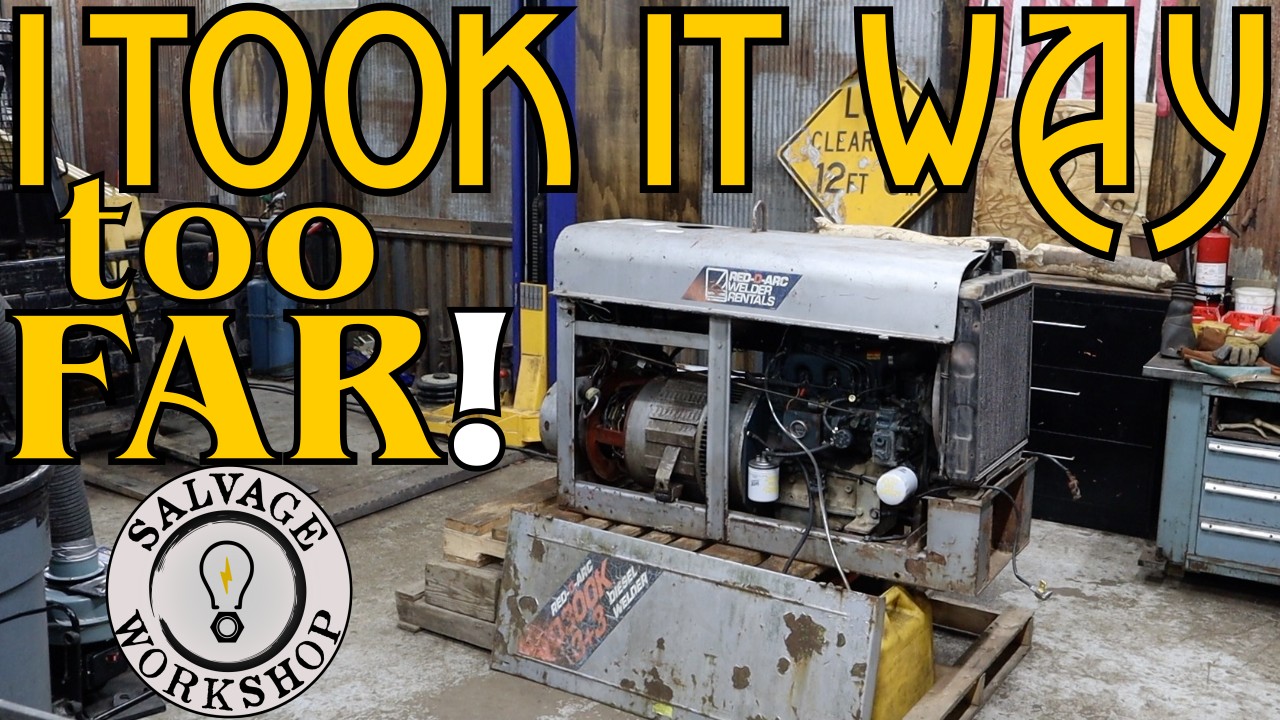 Portable Welder FORGOTTEN in a Junk Yard FINALLY gets Needed REPAIRS & More! ~ Red-D-Arc D300k P. 2