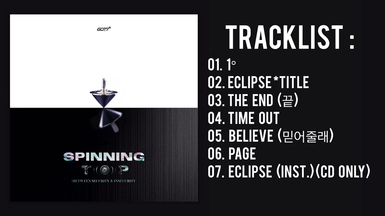 [Full Album] GOT7 - SPINNING TOP : BETWEEN SECURITY & INSECURITY | The 9th Mini Album — TRACKLIST