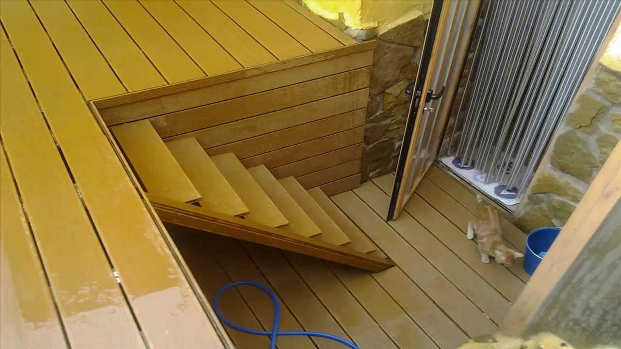 Instalación de piscina y cubrirla con composite