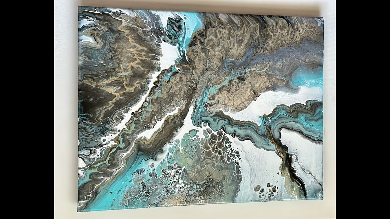 Pouring/Fluid acrylic. DecoArt Americana Extreme Sheen metallic acrylic paint.