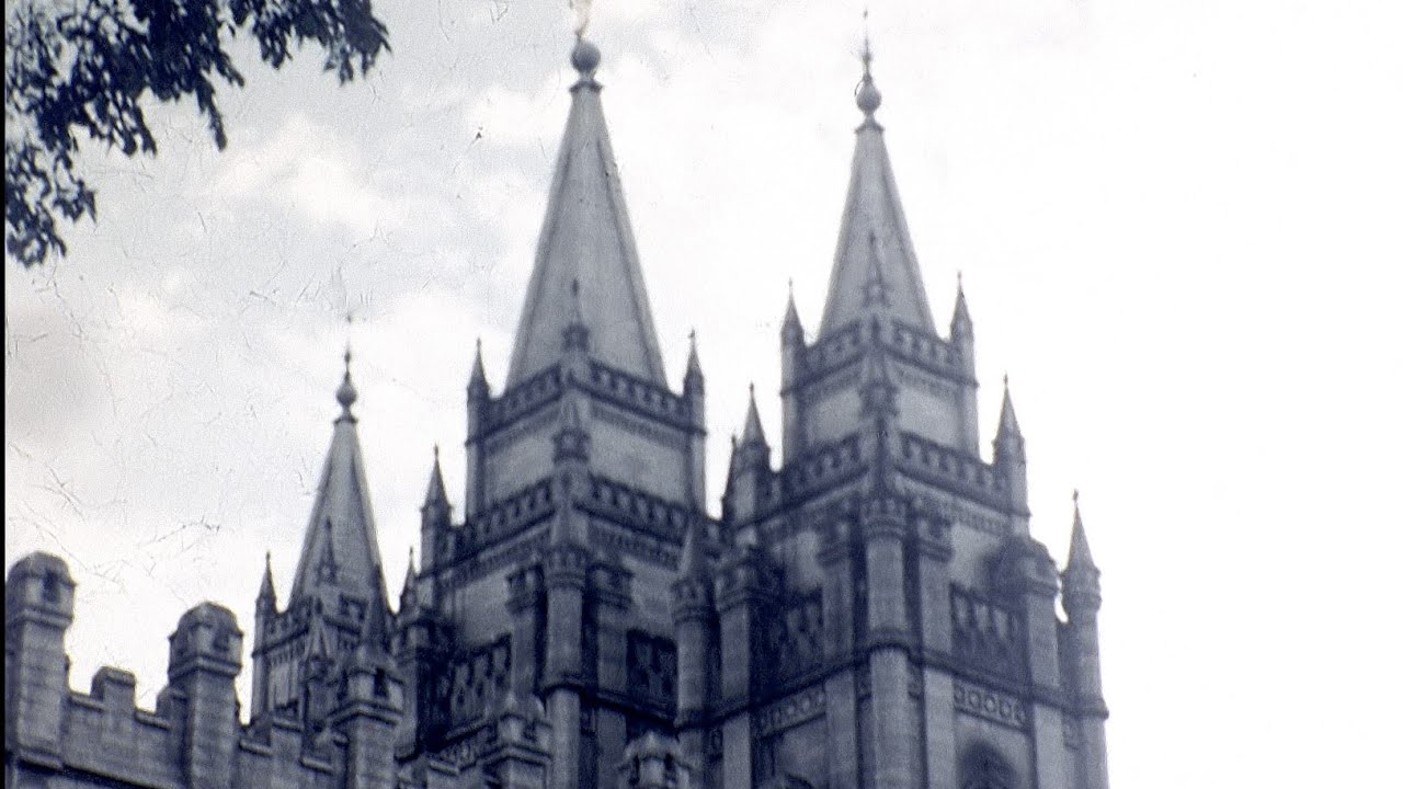 1957 rare amateur cine film of Salt Lake City, State Capitol, Hotel Utah etc