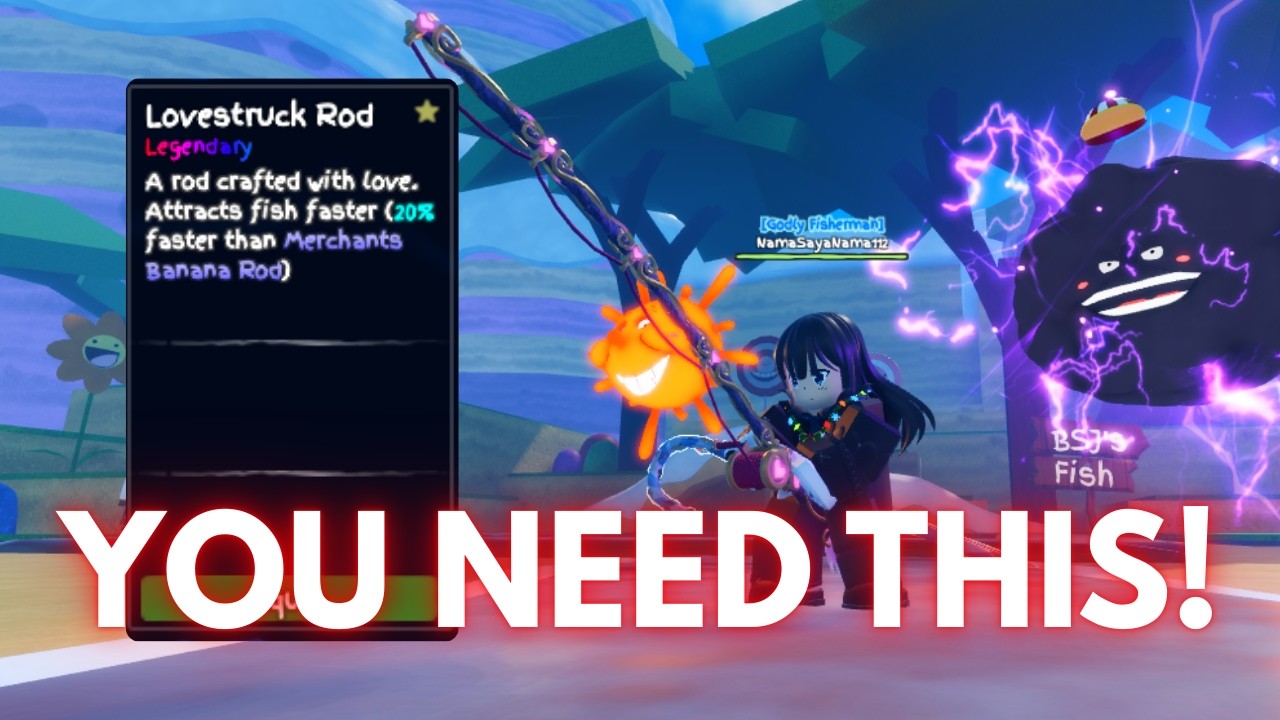 NEW META LOVESTRUCK ROD FOR MEGALODON! | Grand Piece Online