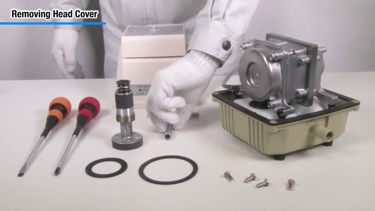 Nitto Kohki LA 28B 45C Maintenance 2  Removing Piston Assy 1
