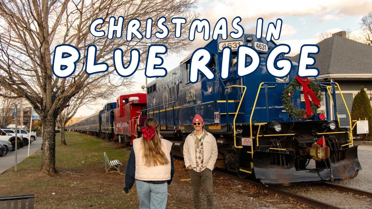 РОЖДЕСТВО В БЛУ-РИДЖ 🎄🚂 Живописный праздничный железнодорожный экспресс, парад, зажжение елки и м...