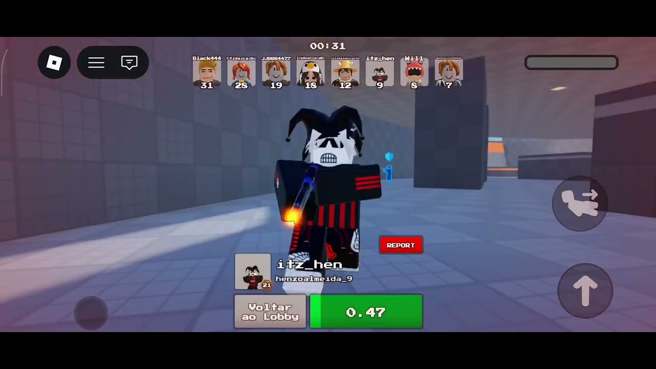 Jogando arena de pistola.                                                   O vídeo tá muito bom!!!!