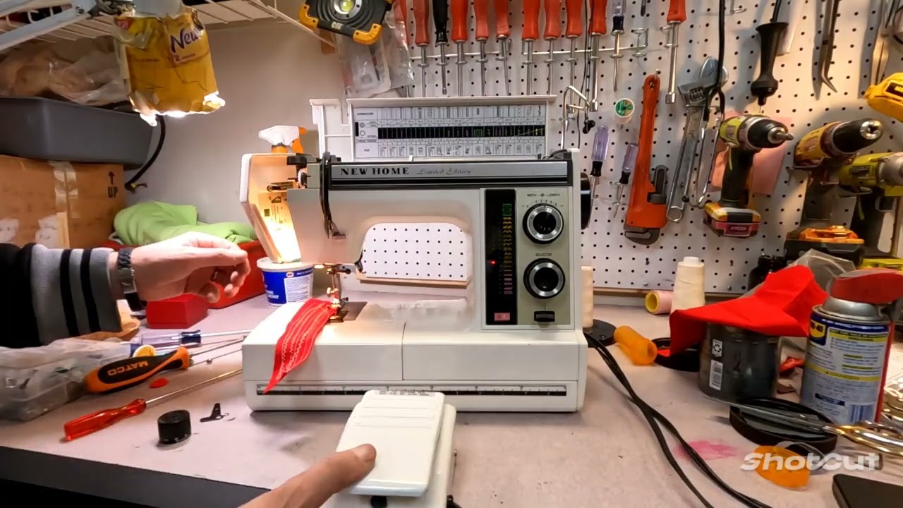 How to calibrate tensions on a Janome  (New Home limited edition) #Janome #Newhome #Sewingmachine