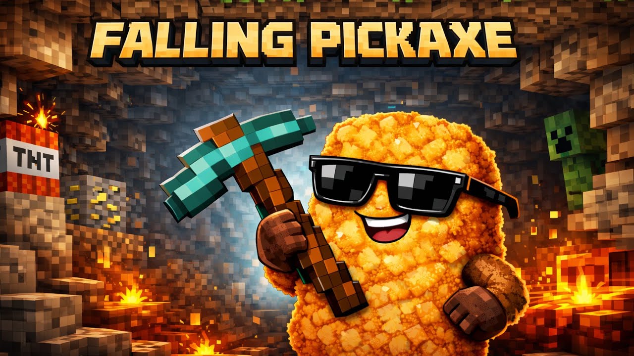 🔴 Falling Pickaxe｜マイクラつるはし進化チャレンジ