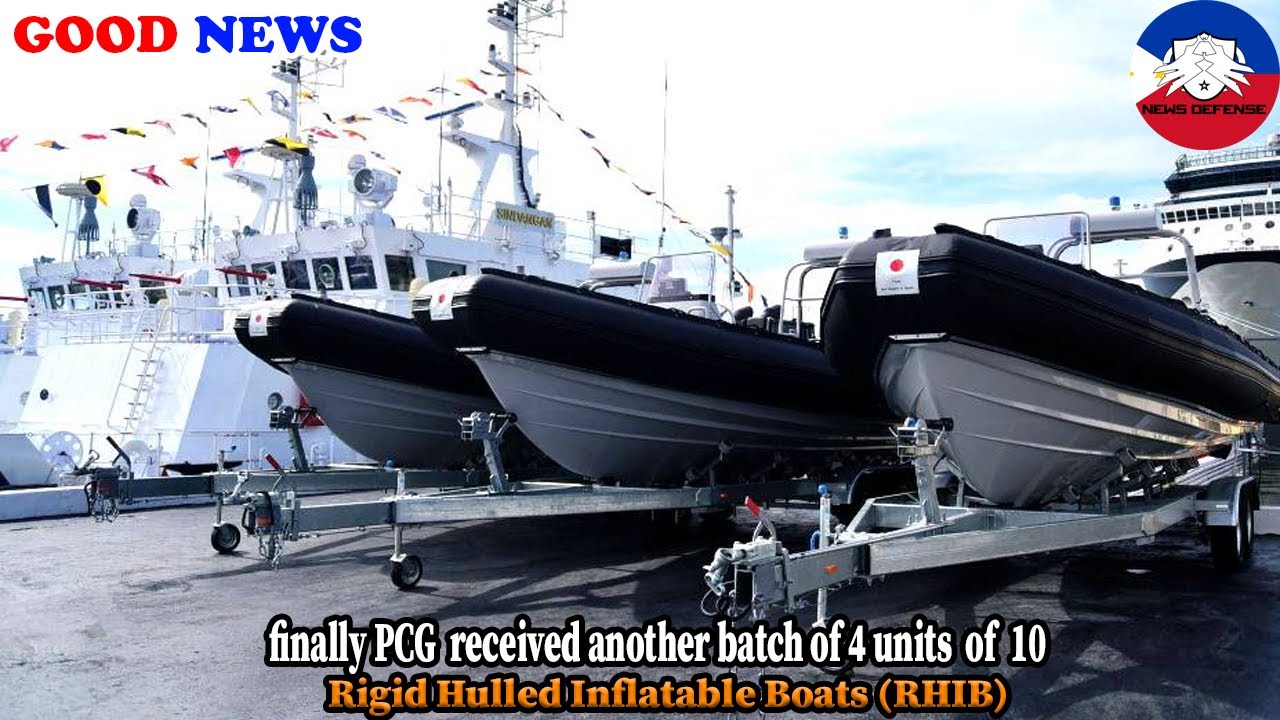 Philippine Coast Guard finally received 4 of 10 units RHIB donated by the Japan