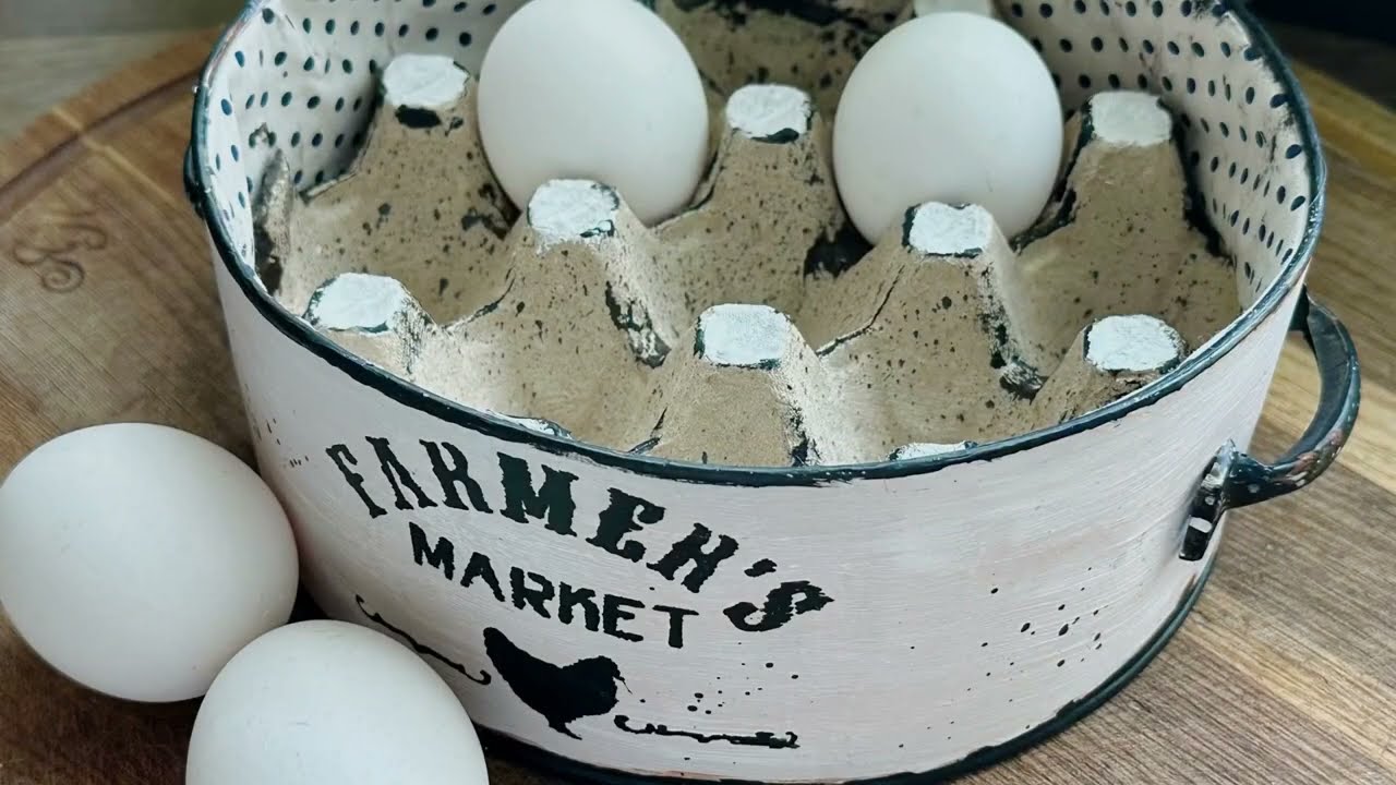 Upcycled Egg Carton Easter Decor DIY Декор зі звичайного лотка!!!