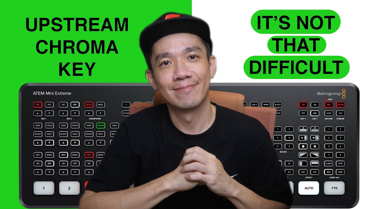 Understanding how to use the Chroma Upstream Key for  your Atem Mini 2024