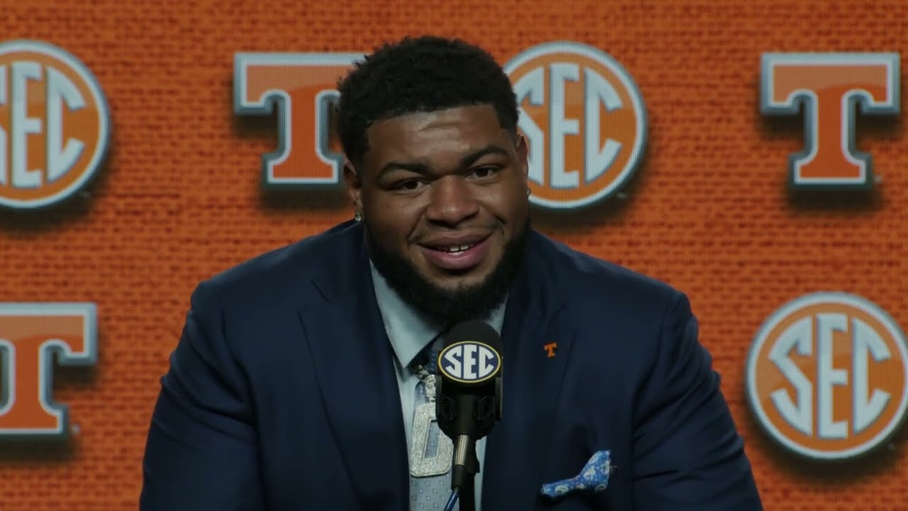 Omari Thomas - Tennessee DL - Electronic Media Room at #SECMD23