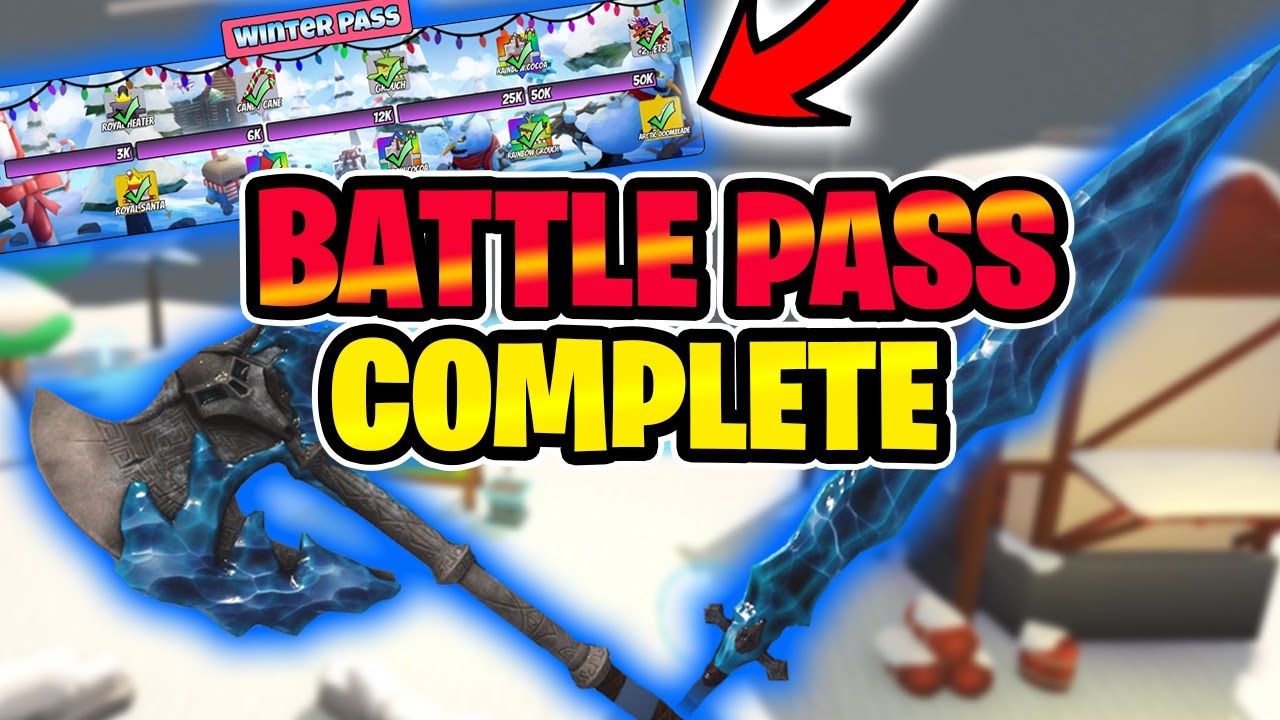 COMPLETING THE WINTER PASS FREE + PAID TIERS | Winter Update 2 | Giant Simulator