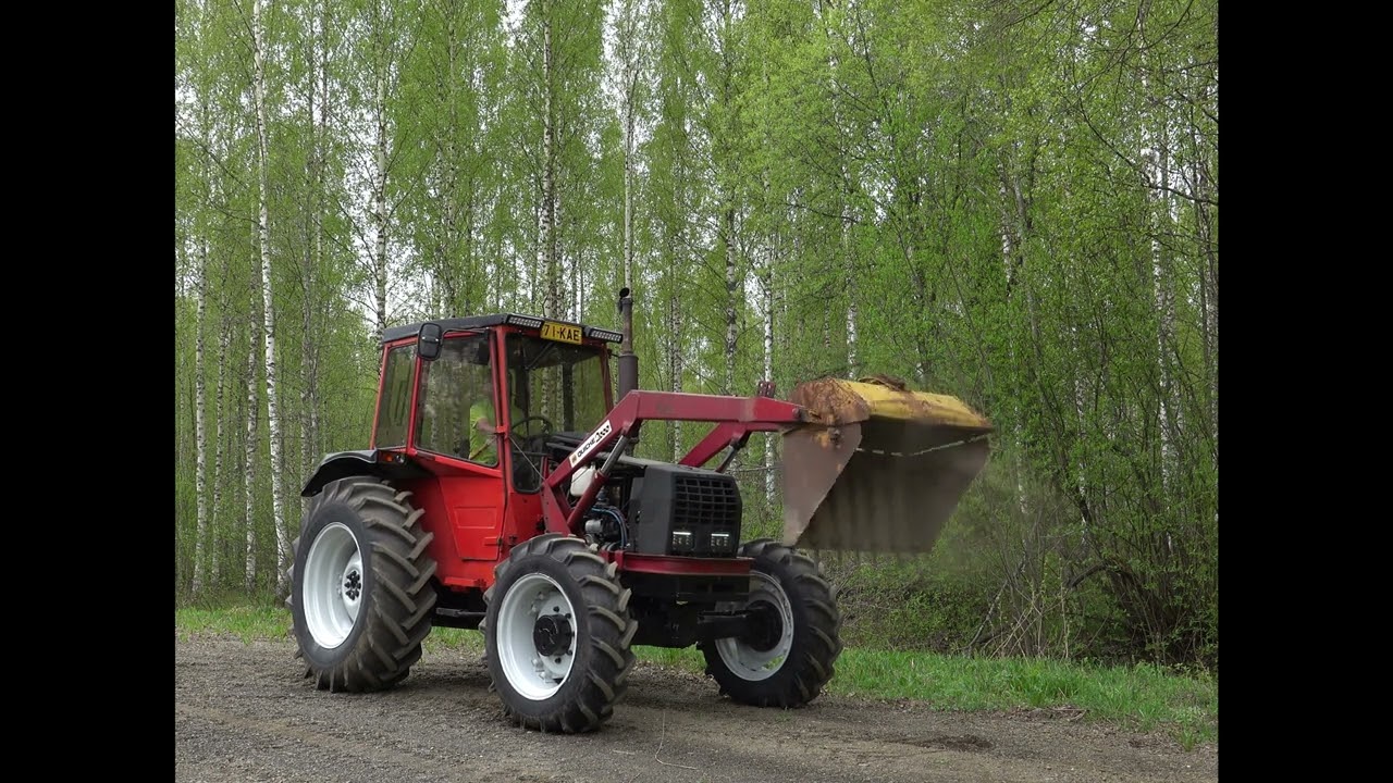 Ålö Quicke 2000 etukuormaaja / front loader, Valmet 305 23.5.2022